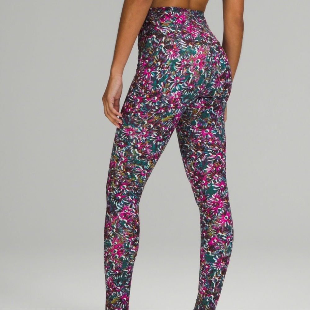 Lululemon Floral High-Waisted Leggings